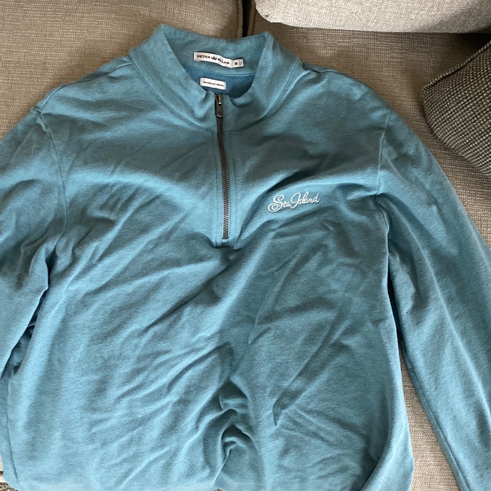 Aqua Peter Millar Quarter Zip - Mountainside collection